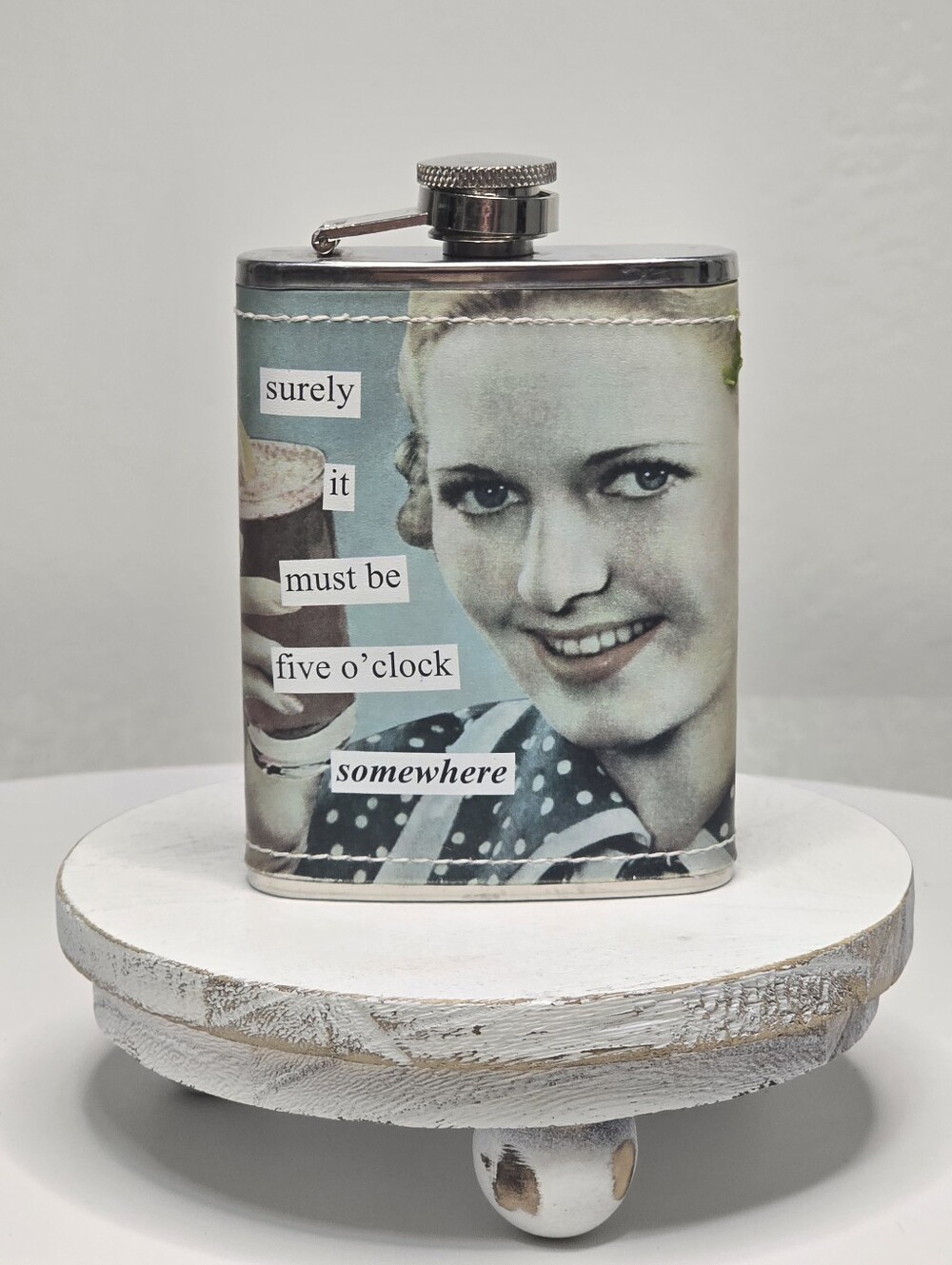 Anne Taintor 4oz Flask "Surely It Must Be 5 O'clock Somewhere" [ Read Details ]